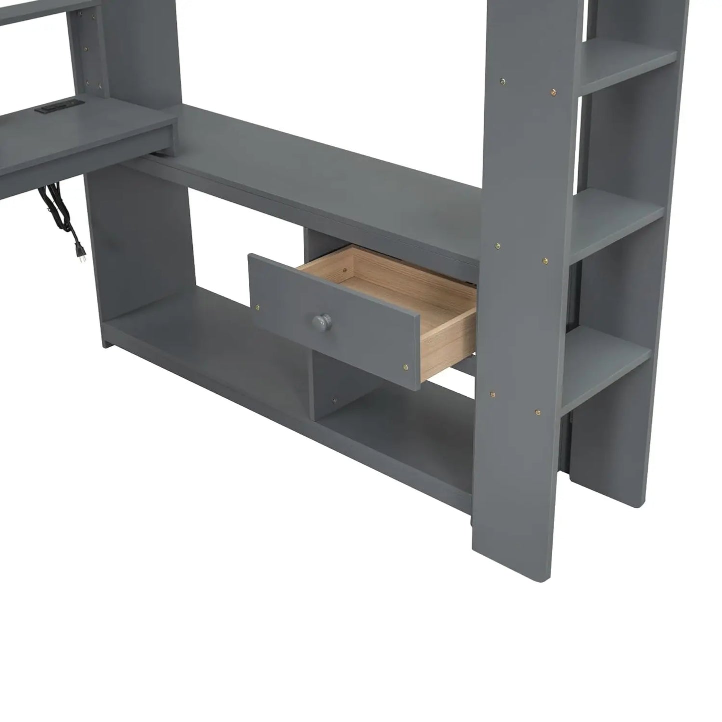 Full Wood Gaming Loft Bed