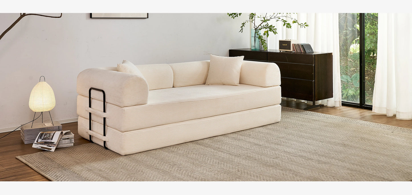 Boneless Couch Foldable Convertible Futon Sleeper Sofa Bed