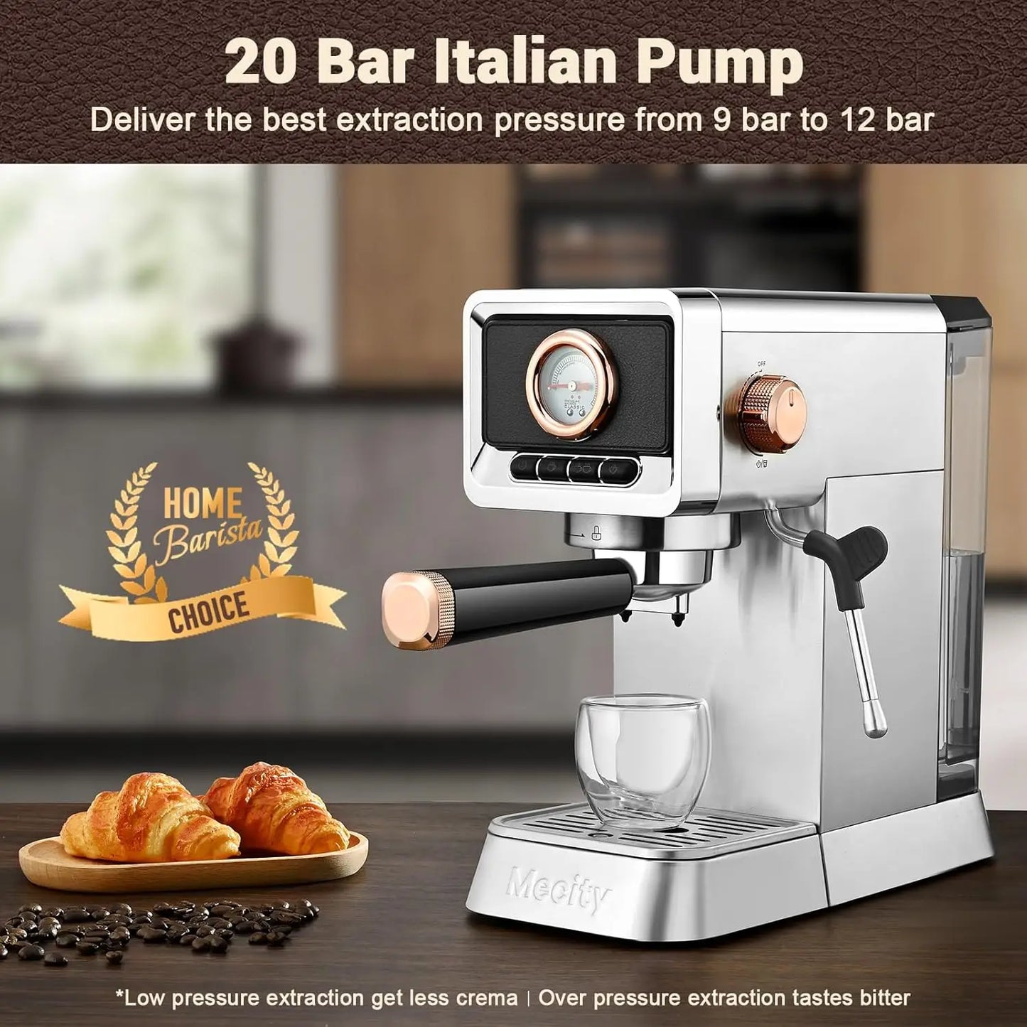 Espresso Machine with Milk Frother