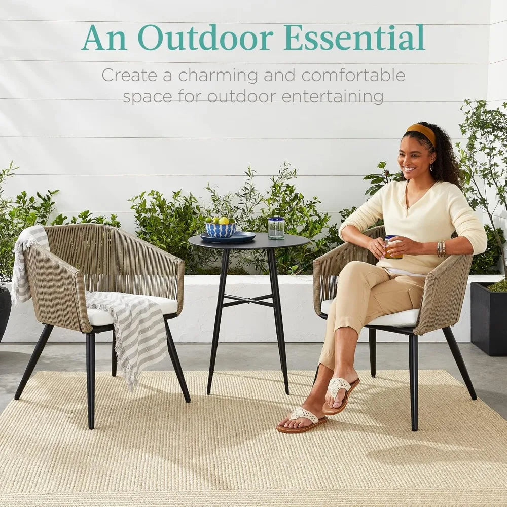Set of 2 Patio Dining Chairs