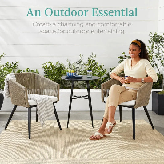 Set of 2 Patio Dining Chairs