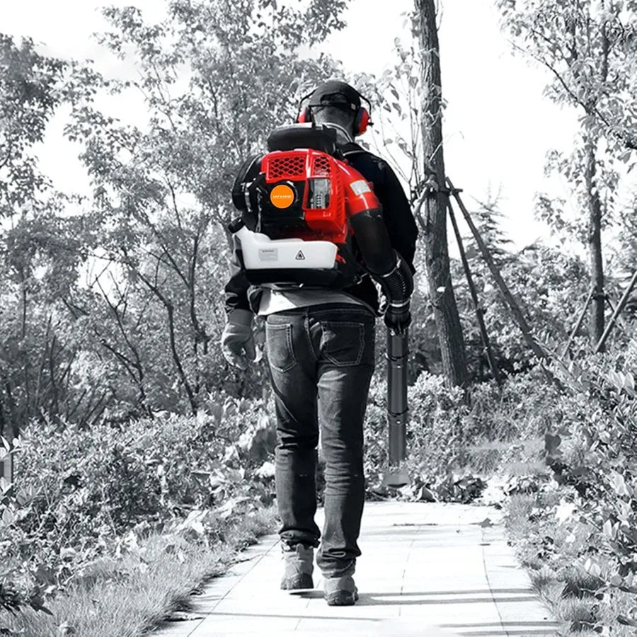Gas Power Backpack Leaf Blower with Airflow and Extreme Speed