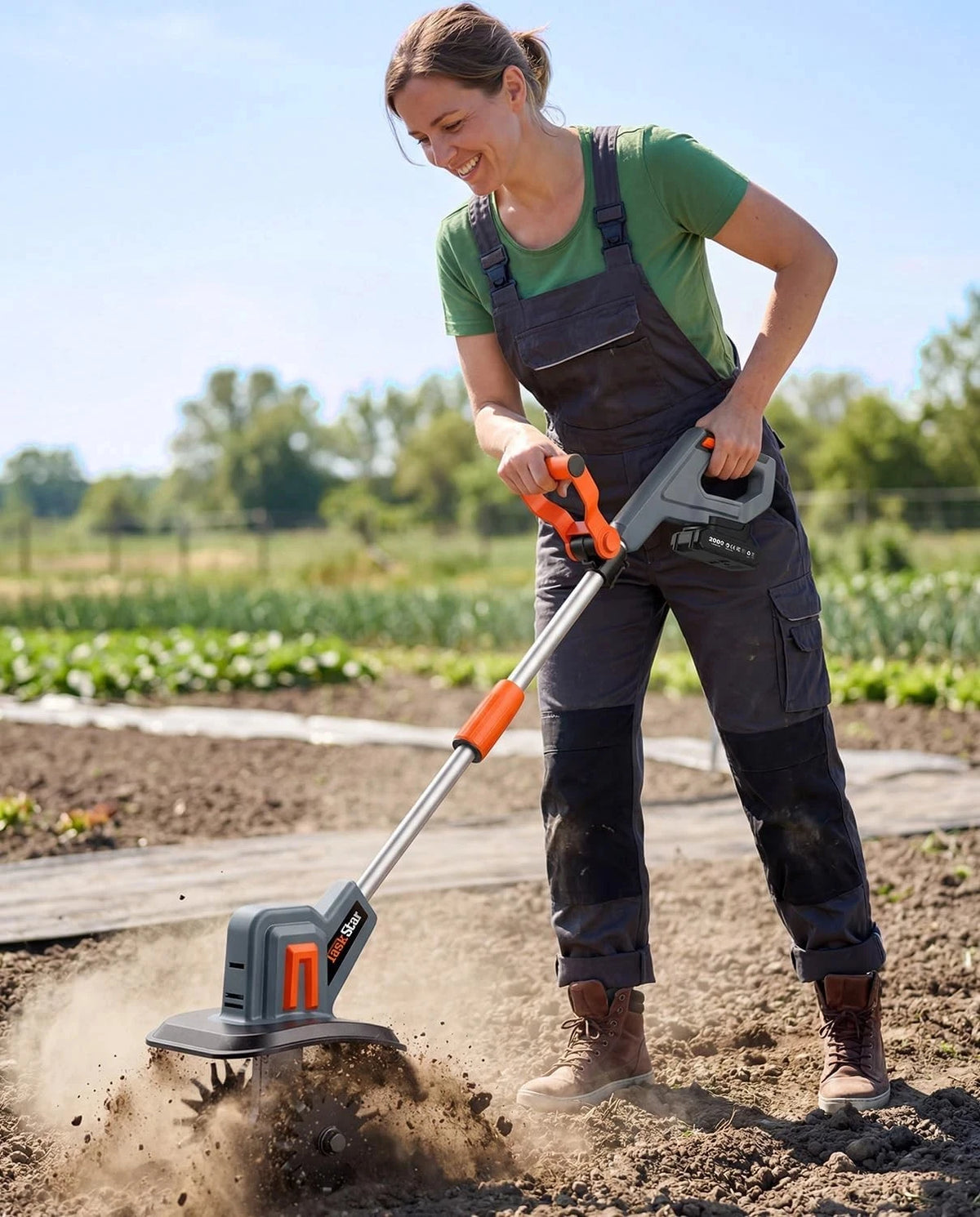 TaskStar Cordless Tiller Cultivator