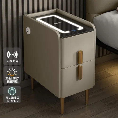 Modern Bedside Table Smart Dresser Created Luxury Vanity Desk