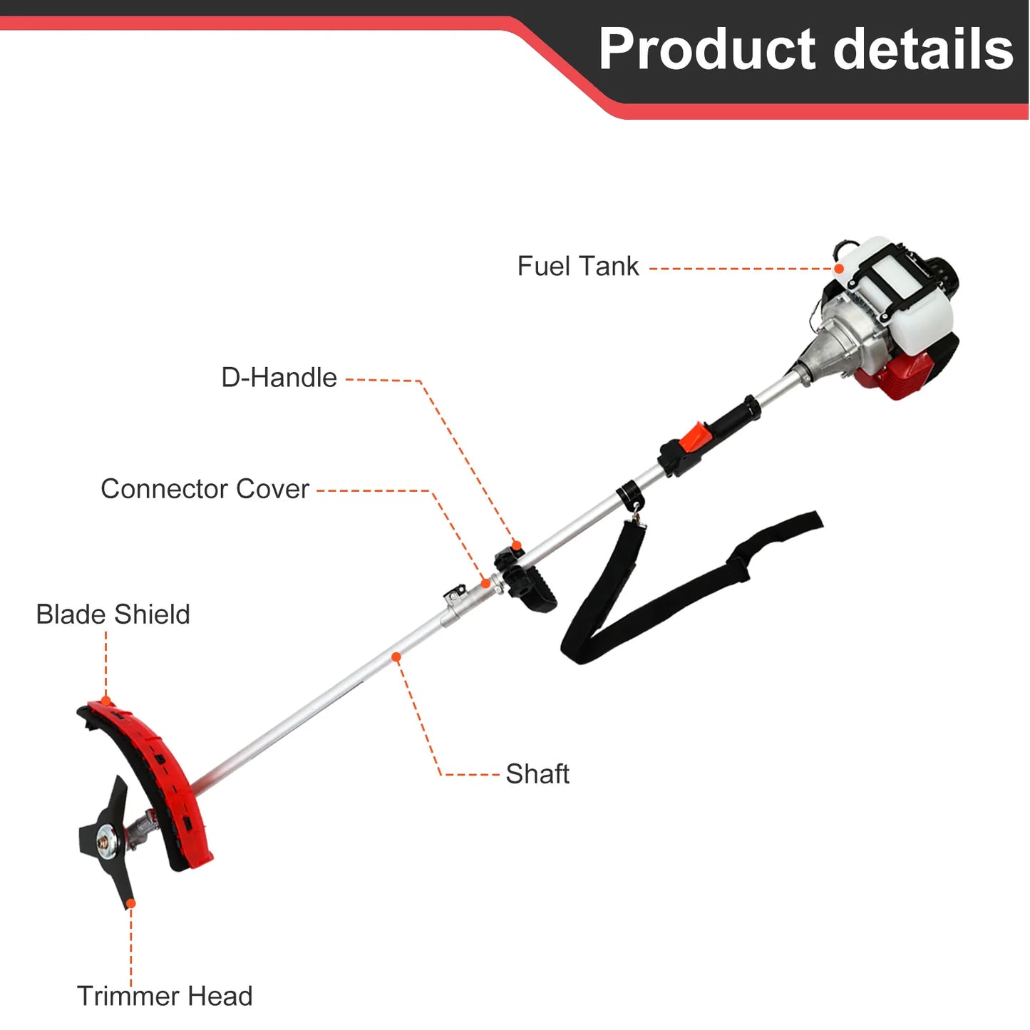 Gas Cordless Weed Wacker Light High-Power
