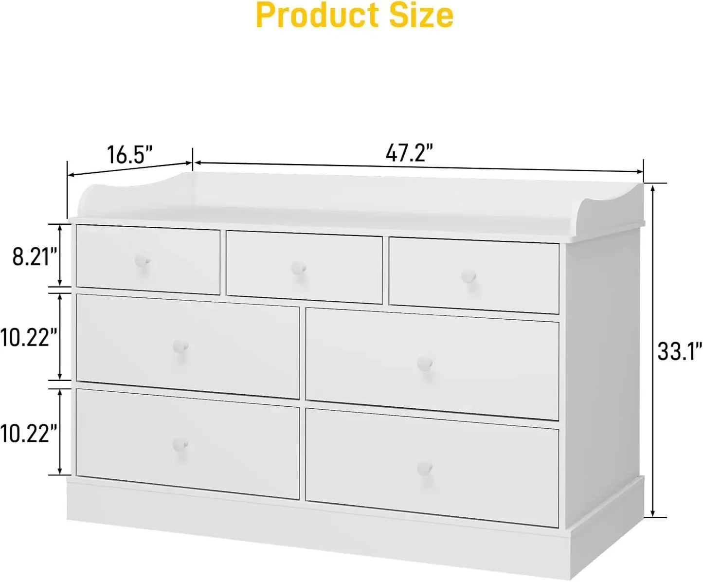 Dresser Cabinet with Changing Table for Nursery