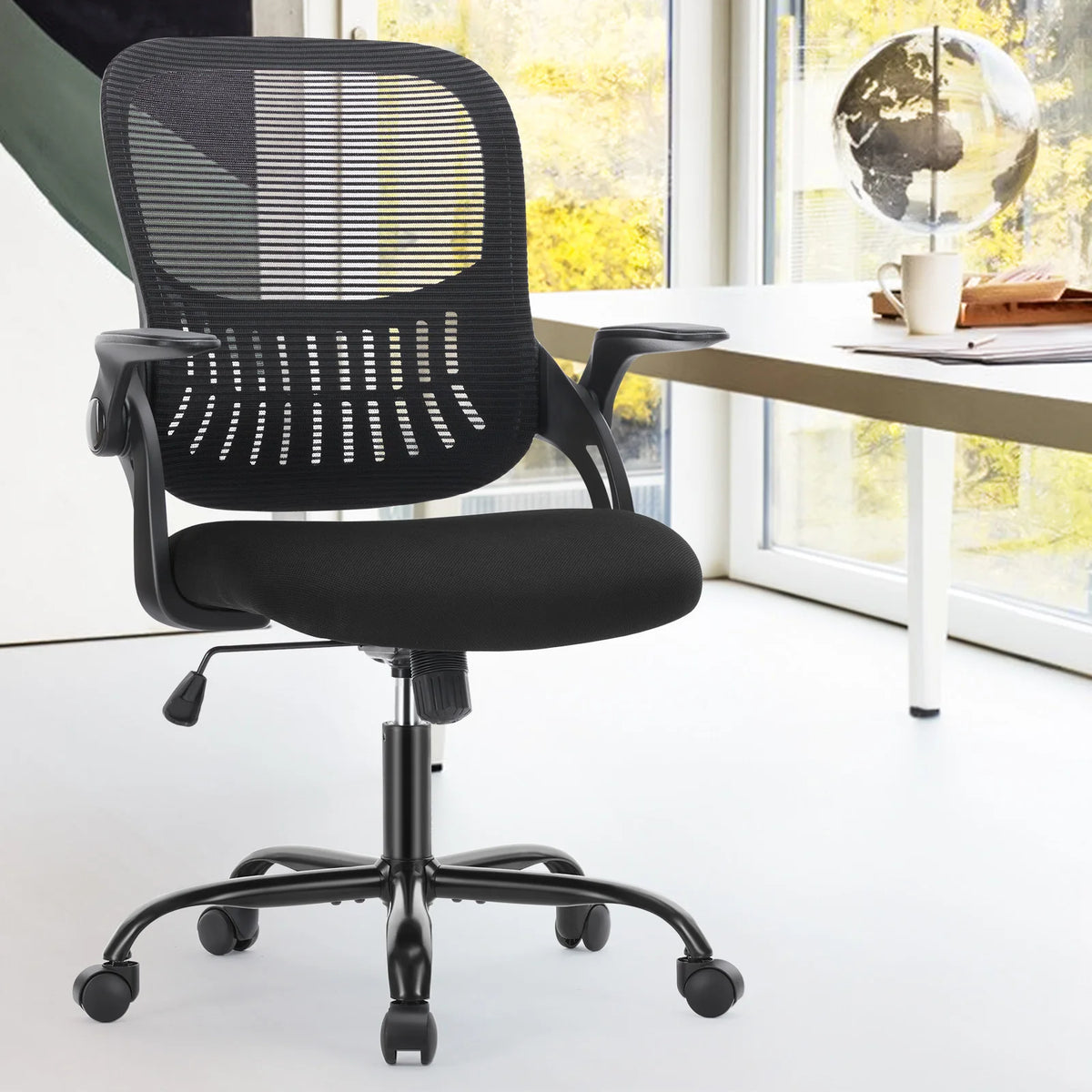 Ergonomic Mid-Back Mesh Backrest with Lumbar Support