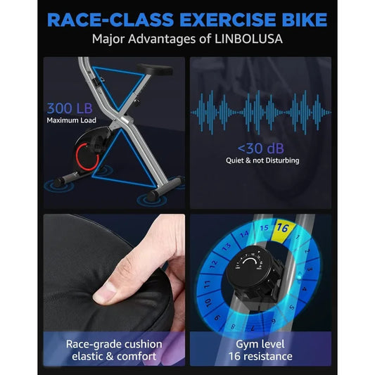 Lightweight Foldable Exercise Bike for Small Places