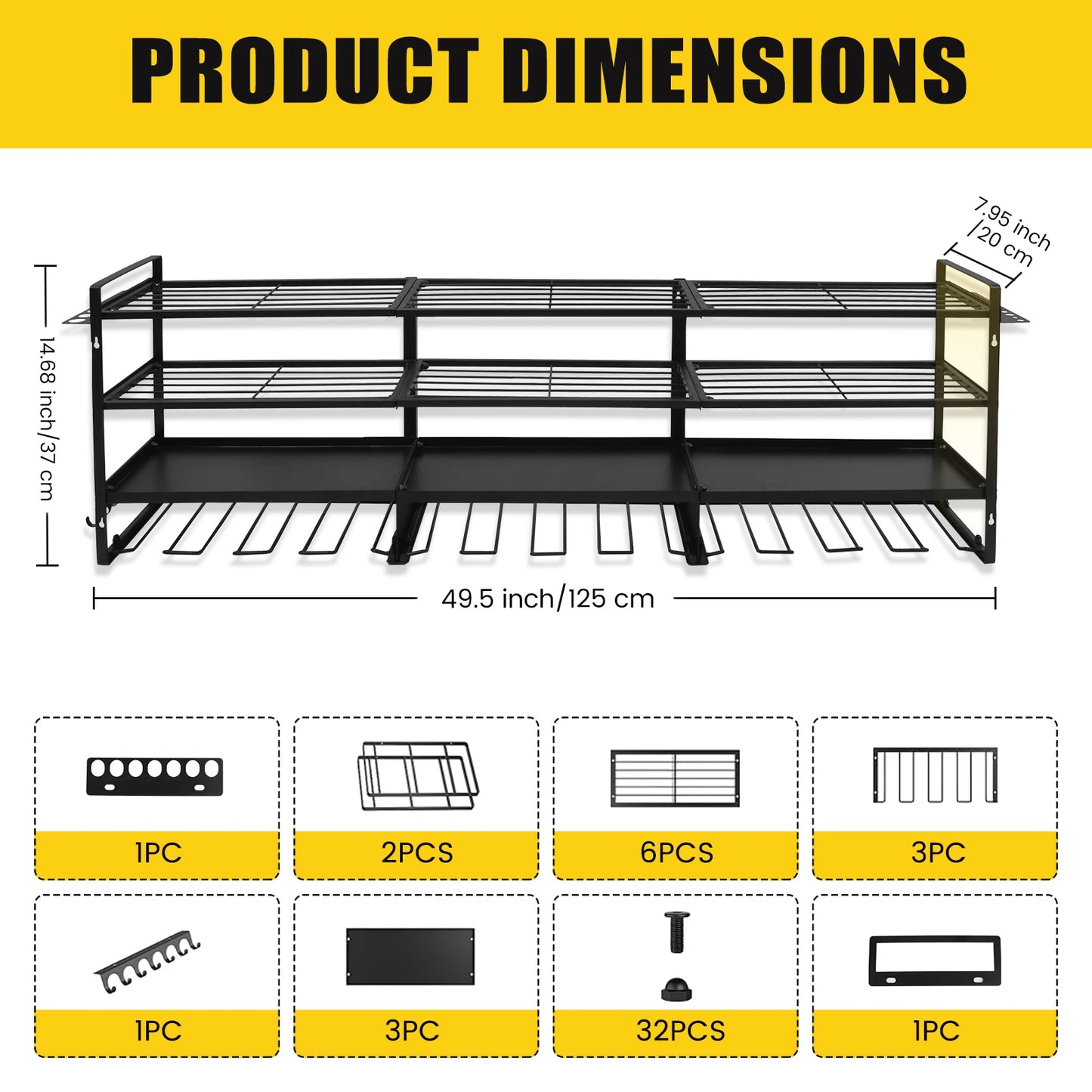 Heavy-Duty Large Tool Storage Rack