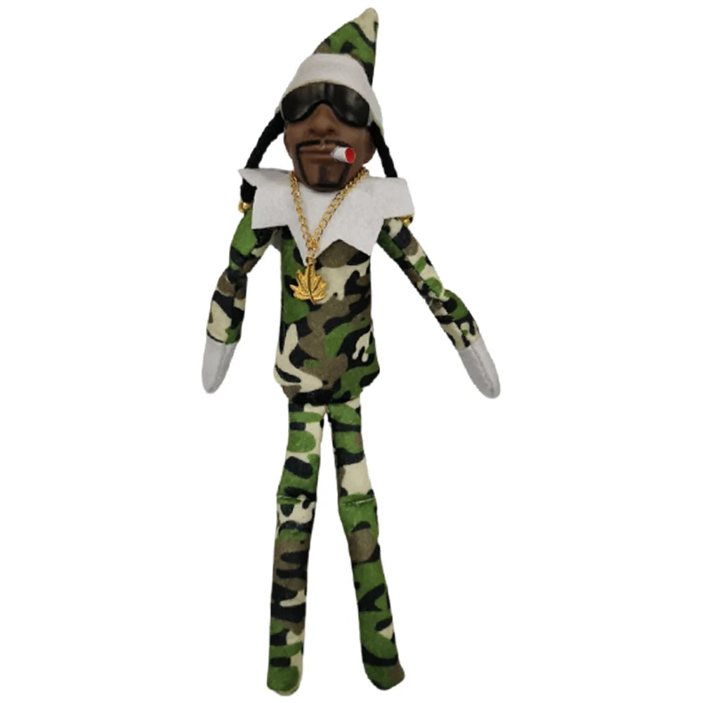 Christmas Elf Doll with Snoop on a Stoop Christmas Trees Decoration