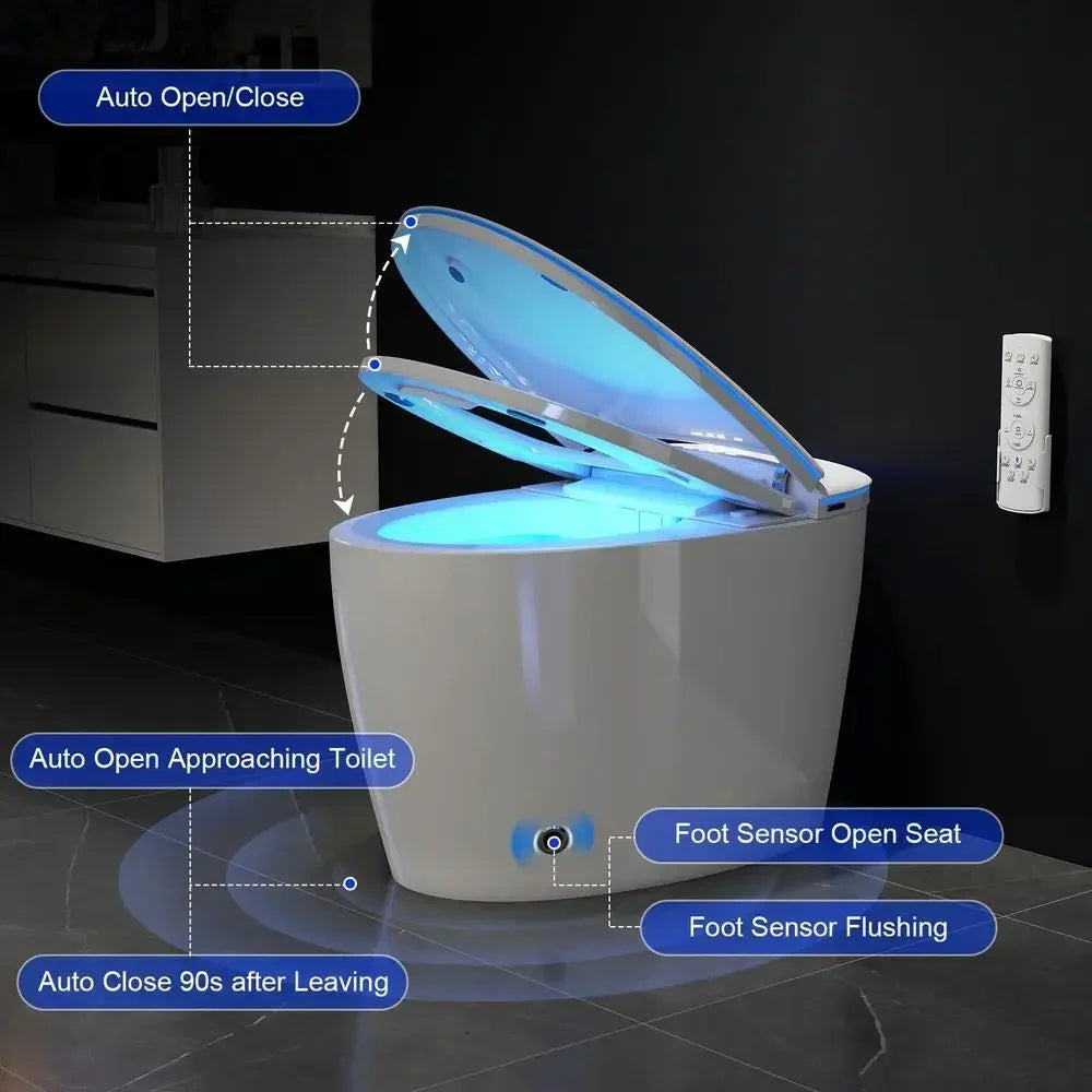 Auto Open Close Lid amp Dual Flush