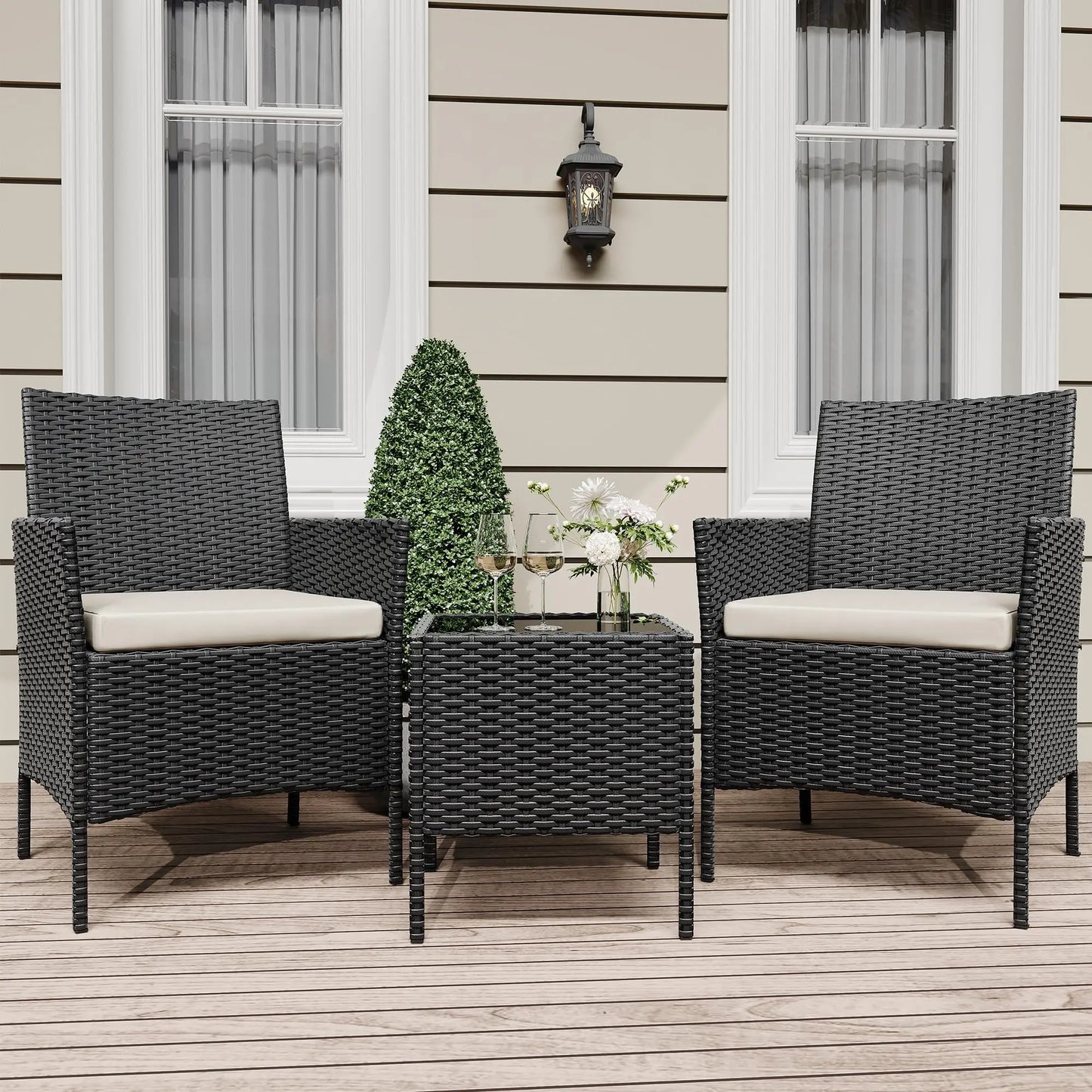 All-Weather Rattan Wicker Patio Sofa Set