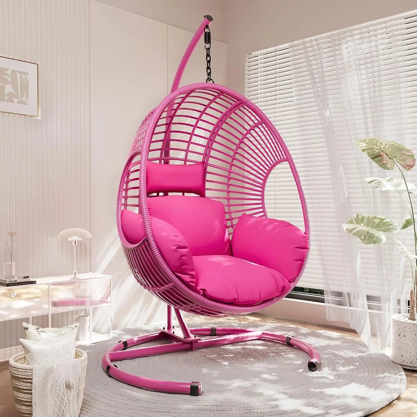 Hanging Egg Swing Chair w/Stand All-Weather