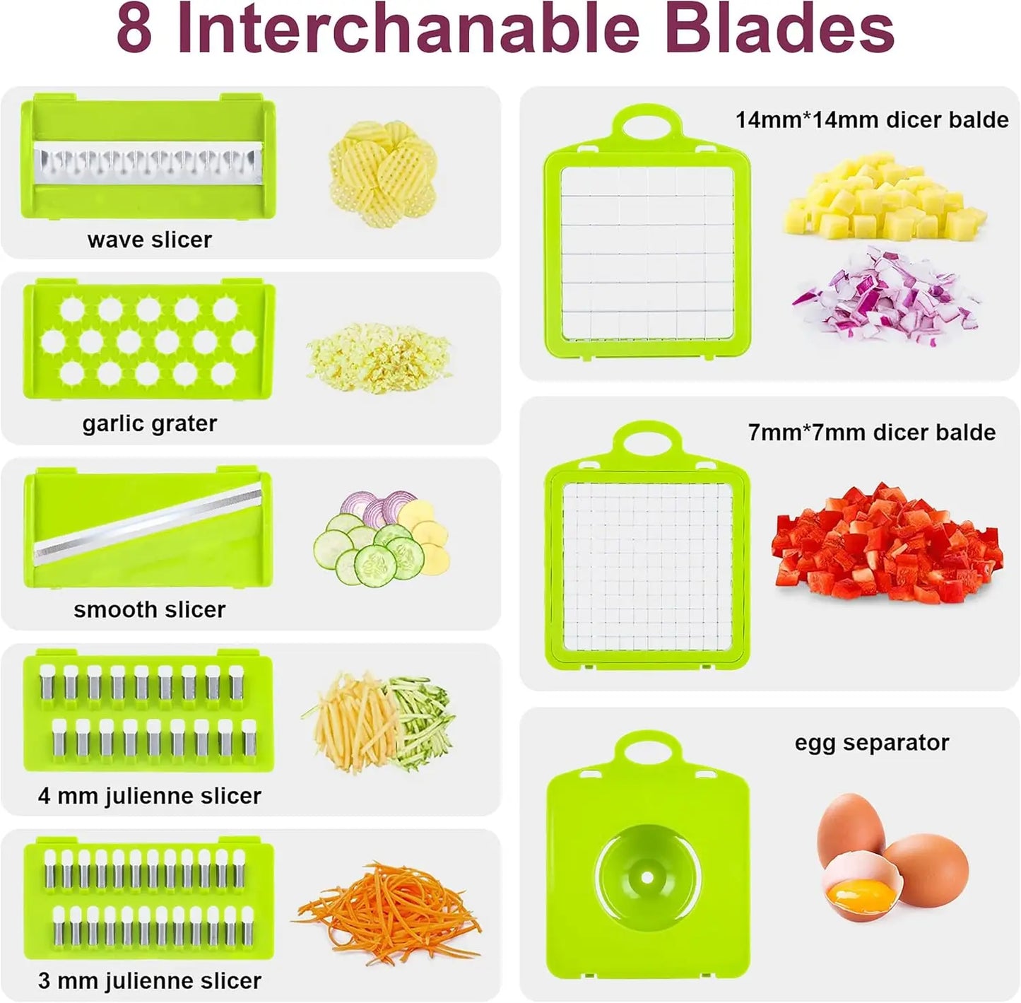 Multi-Functional Easy Safe Upgraded Vegetable Chopper