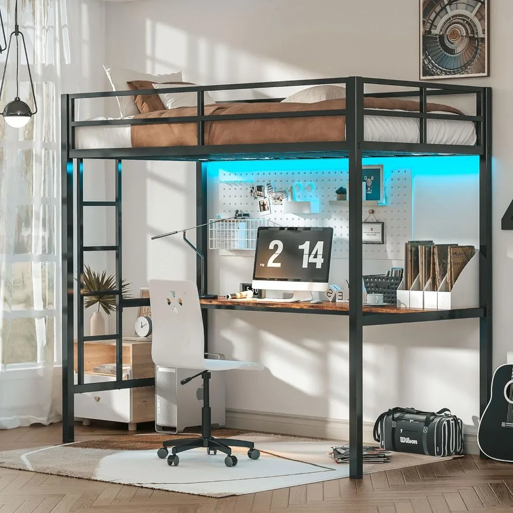 Loft Bed Twin Size with Desk