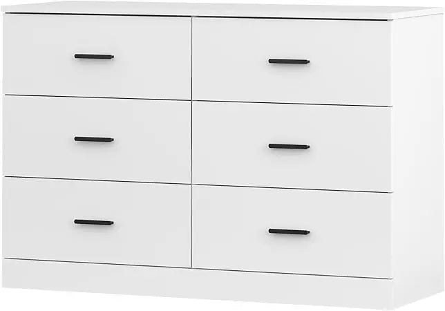 Modern Wood Wide Chest Cabinet Organizer with Metal Handle