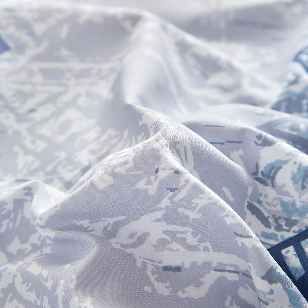 Bohemian Aztec Blue White Cream