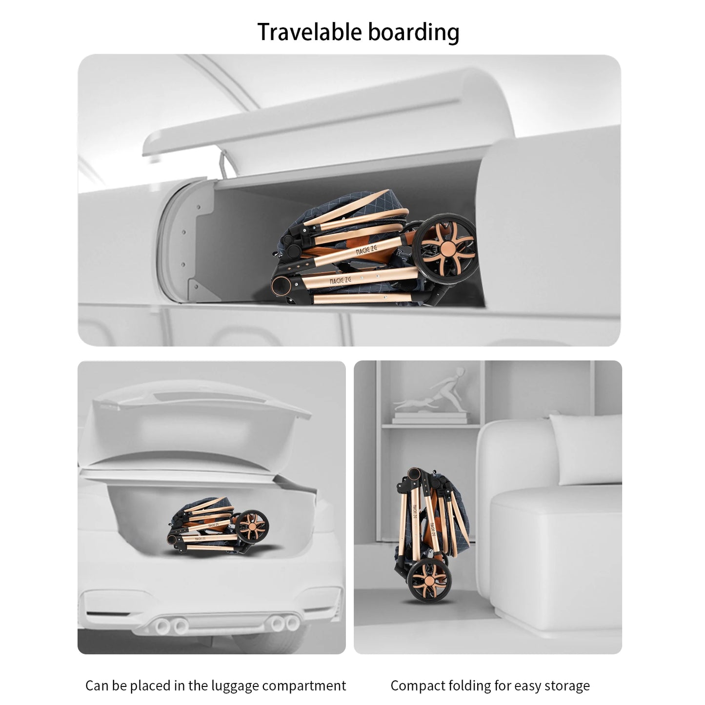 High Landscape 3 in 1 Baby Stroller