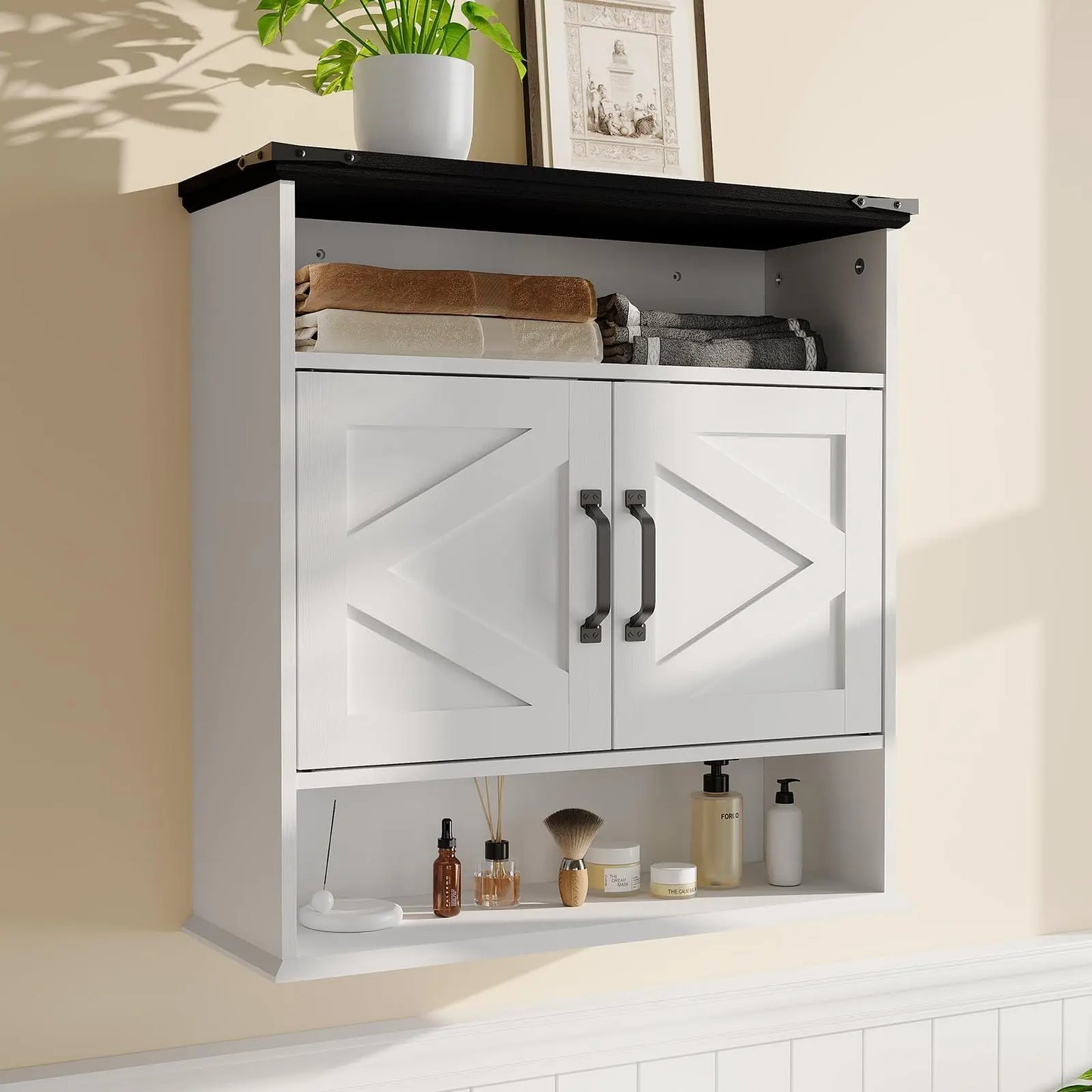 Wall Mounted Farmhouse Medicine Cabinet