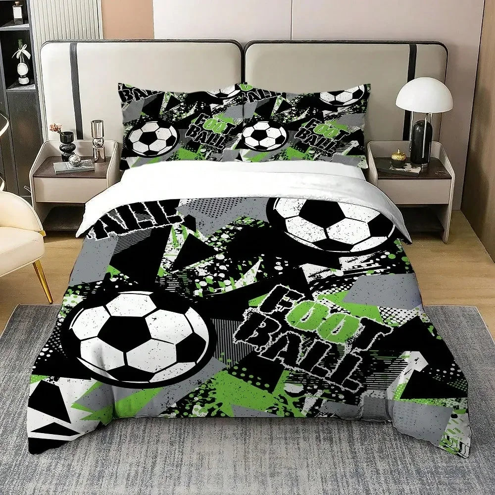 Football Sports Themed Duvet Cover Set