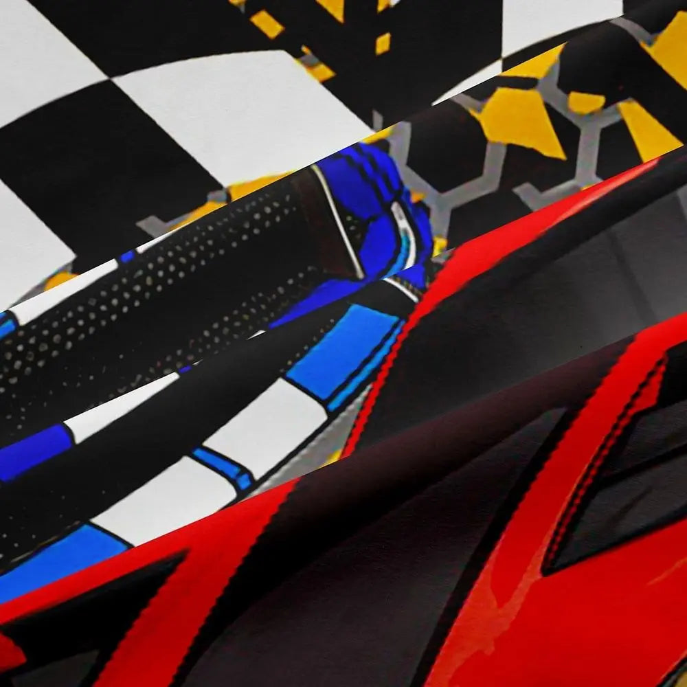 Sports Racing Car Window Curtains