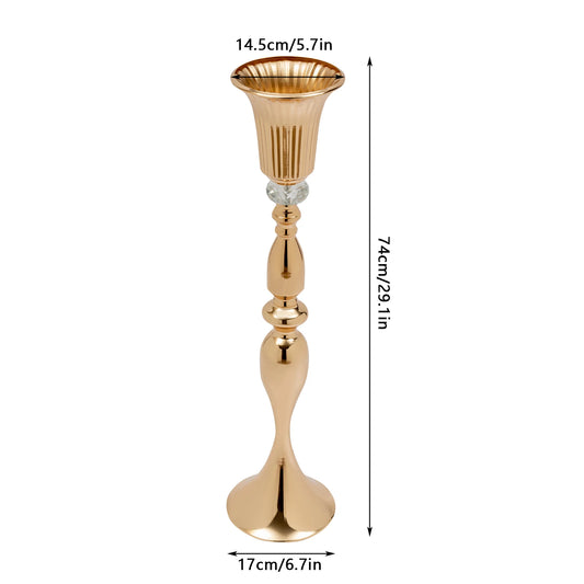 Tall Flower Vases Set of Gold Centerpiece Flower Stand