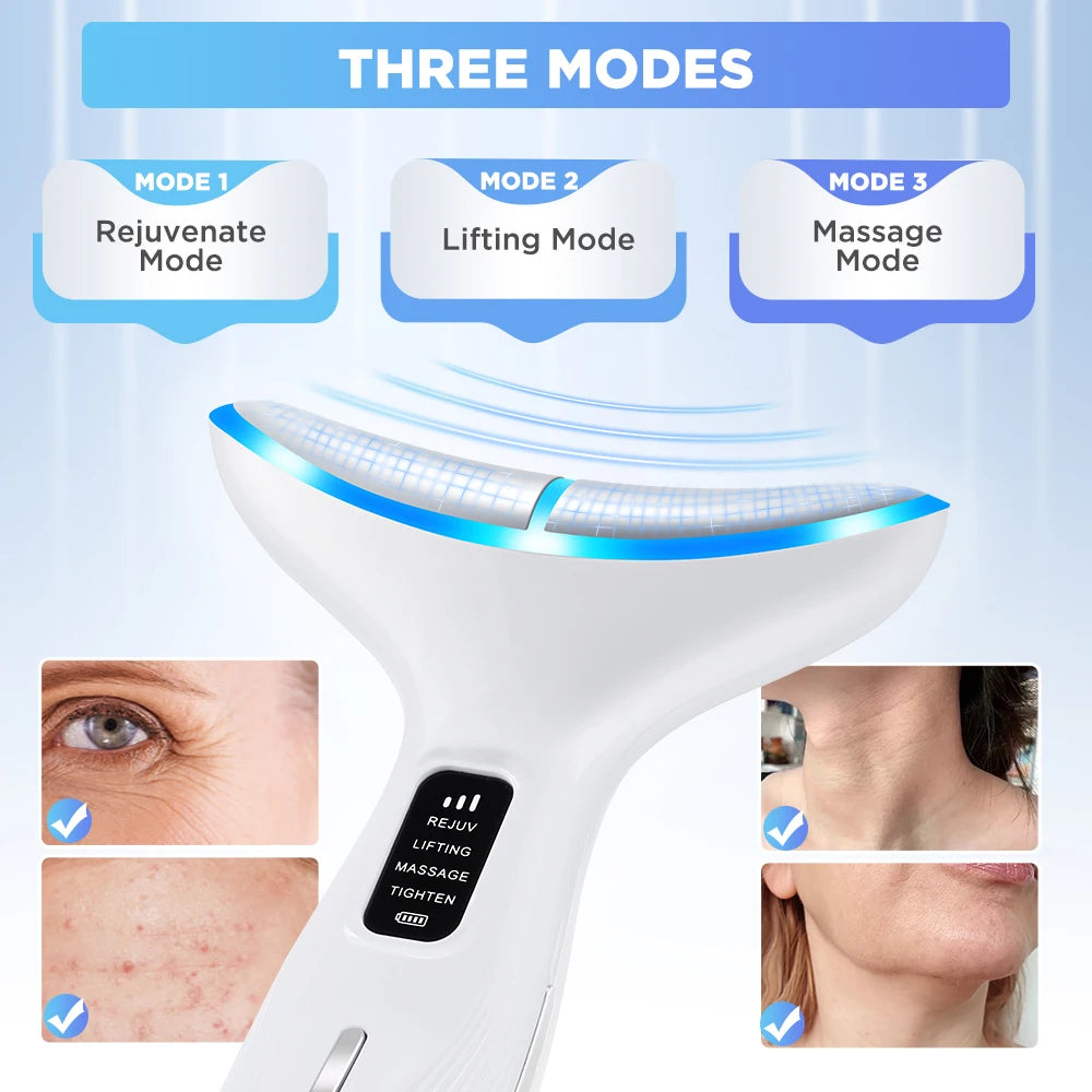 3 Massage Modes Micro-current Neck Beauty Device Face Lifting
