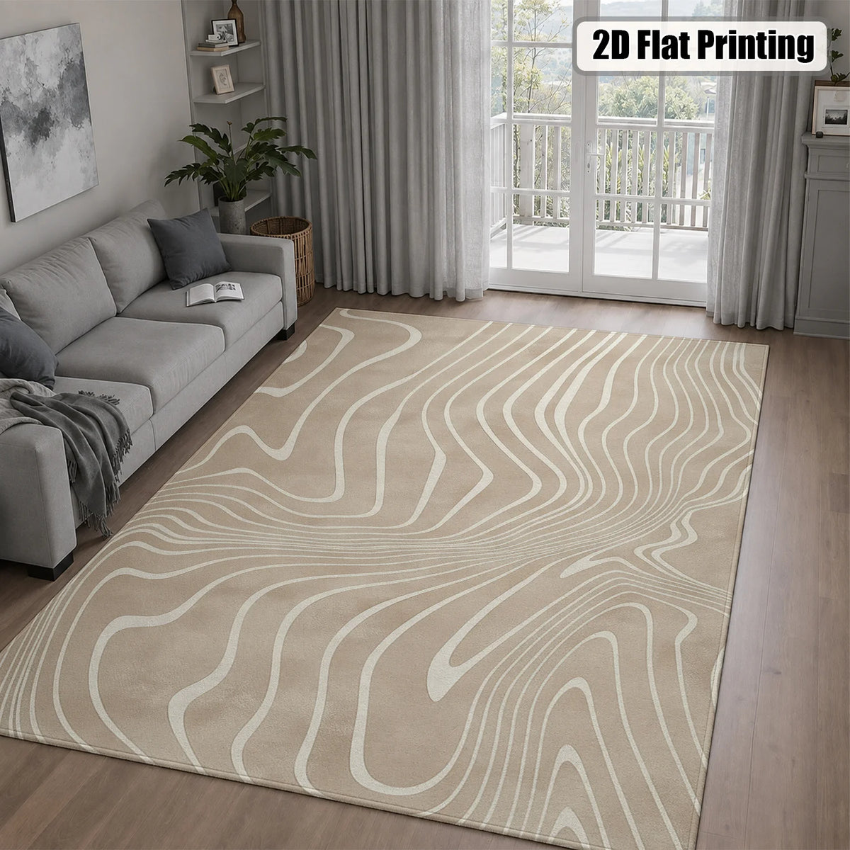 Soft Velvet Low Pile Large Indoor Area Rug