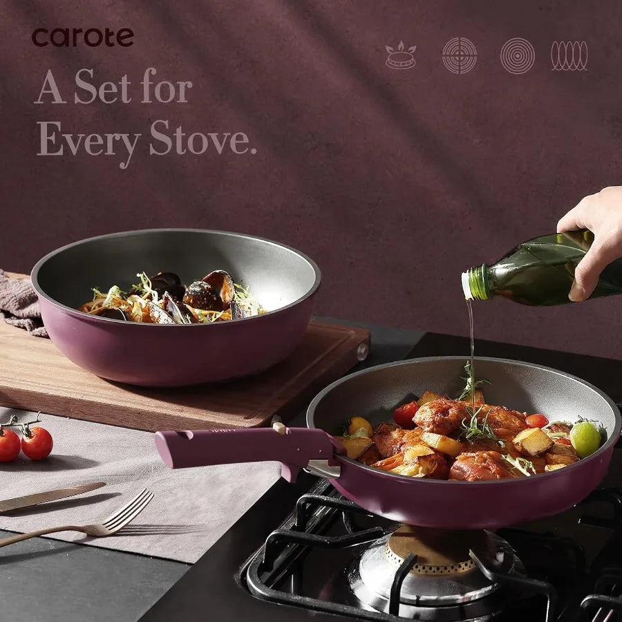 Pots and Pans Set Nonstick Cookware Set