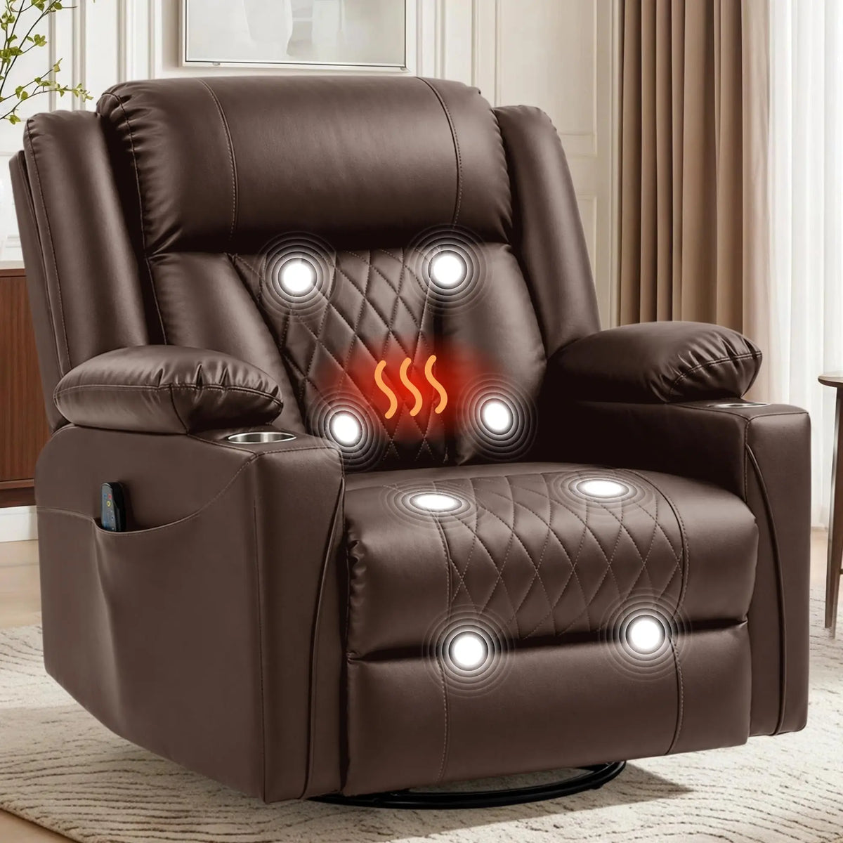 Faux Leather Recliner