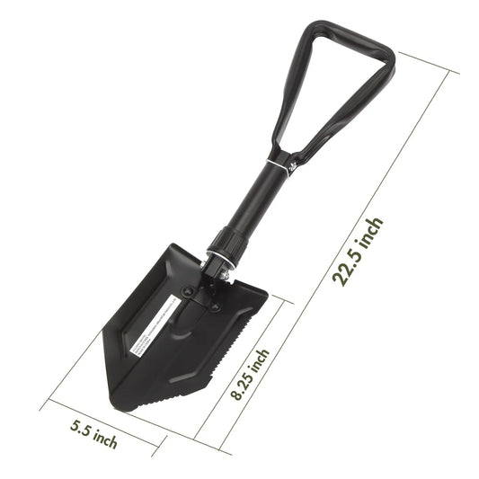 Heavy Duty Folding Shovel Steel Serrated Edge