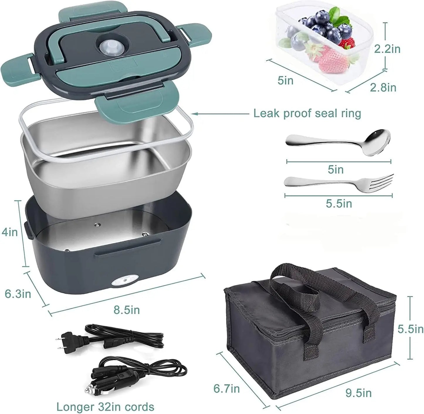 Electric Portable Food Heater Lunch Box