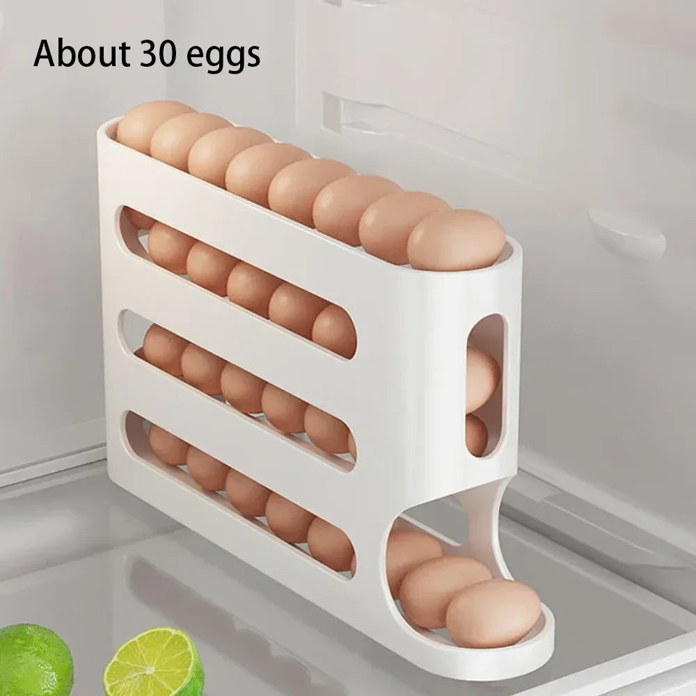 Automatic Rolling Egg Holder Rack