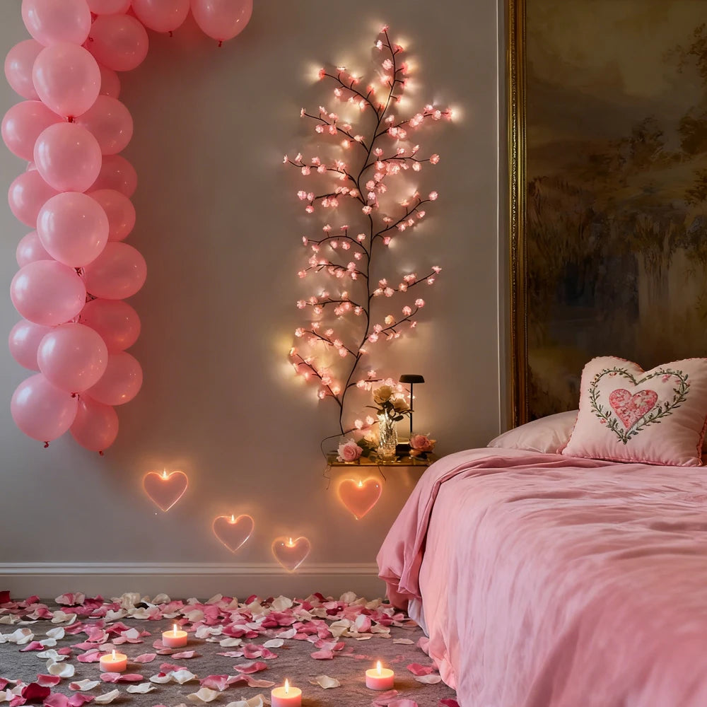 1 Piece of Pink Cherry Blossom Vine Light