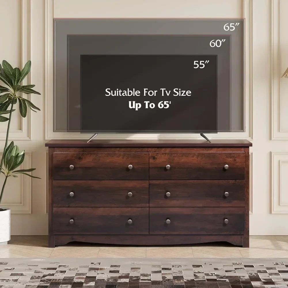 Modern Large Wood Dresser