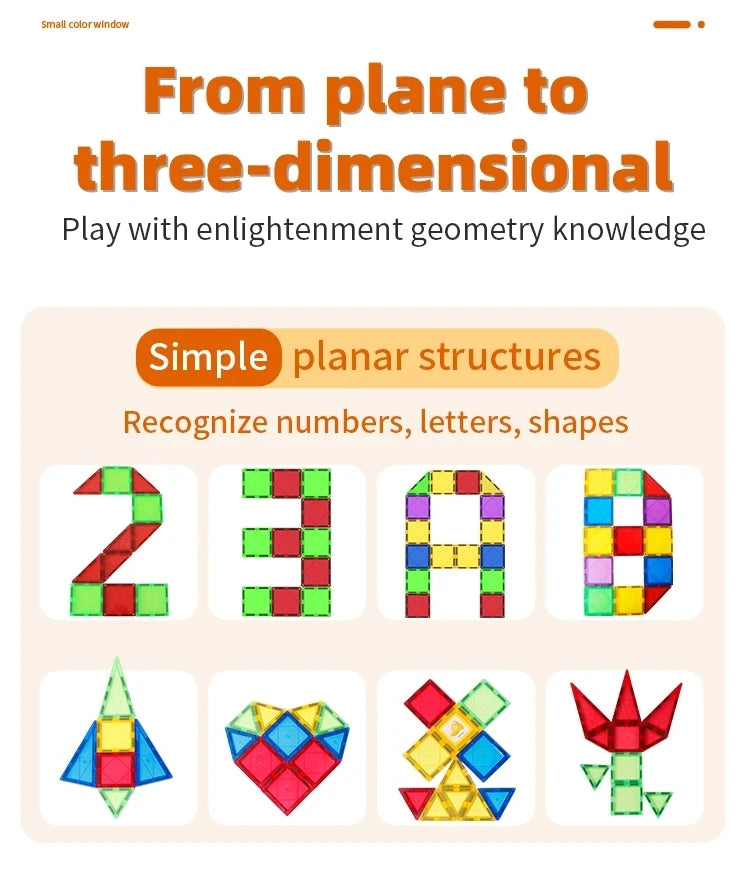 Romboss Magnetic Montessori Educational Building Blocks