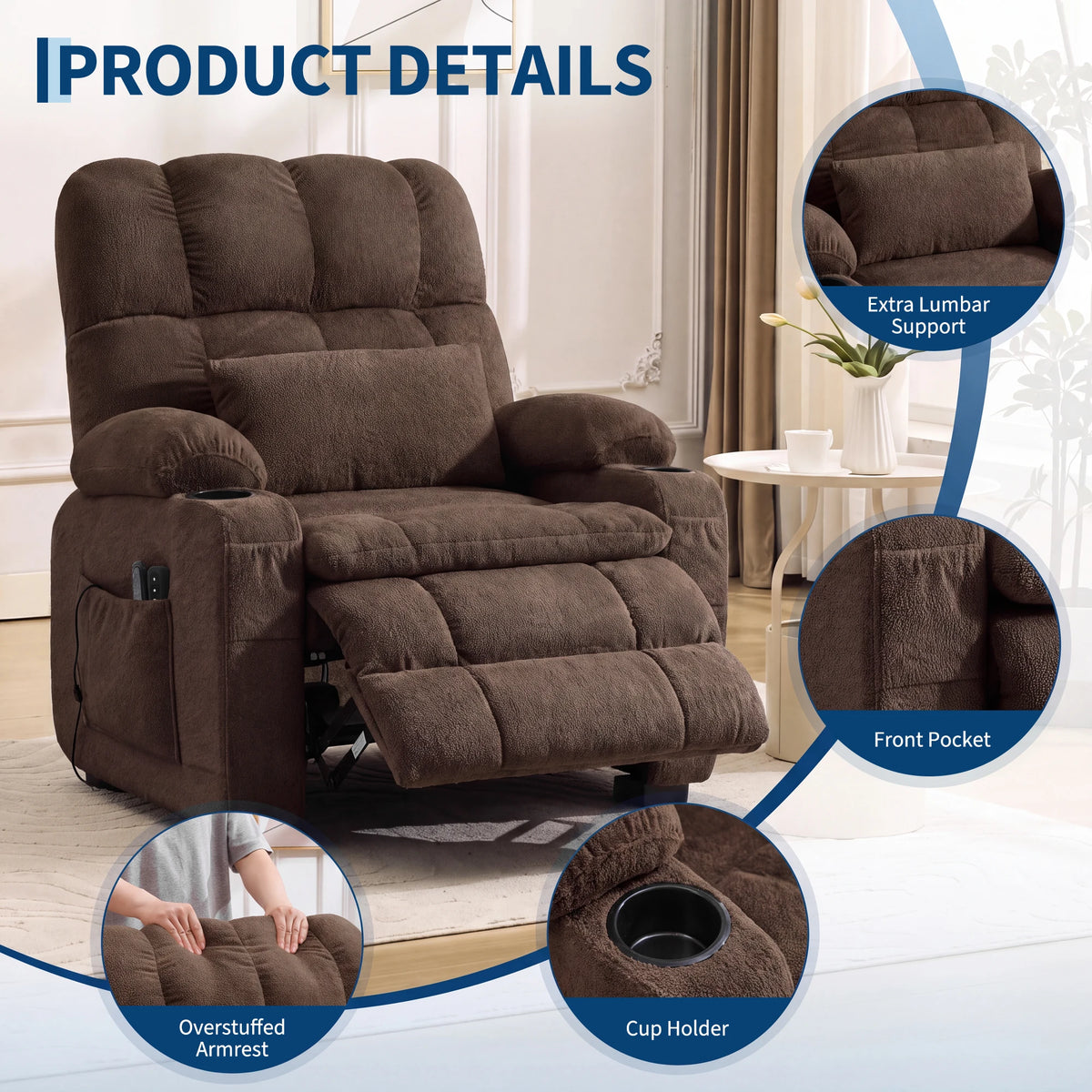 Oversized Power Recliner Chair