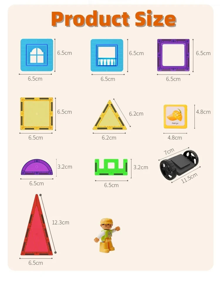 Romboss Magnetic Montessori Educational Building Blocks