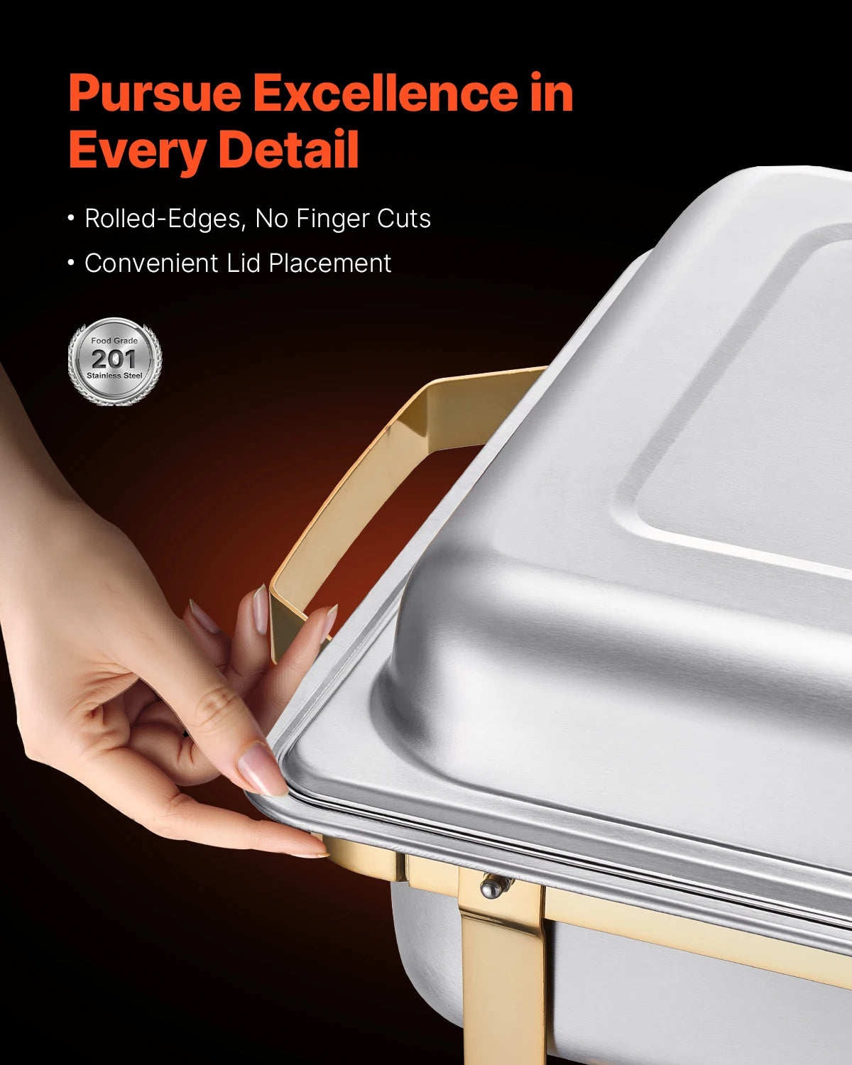 Stainless Steel Chafer with Catering Warmer Server