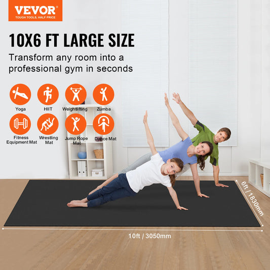 Exercise Mat Non Slip High Density Premium Yoga Mat
