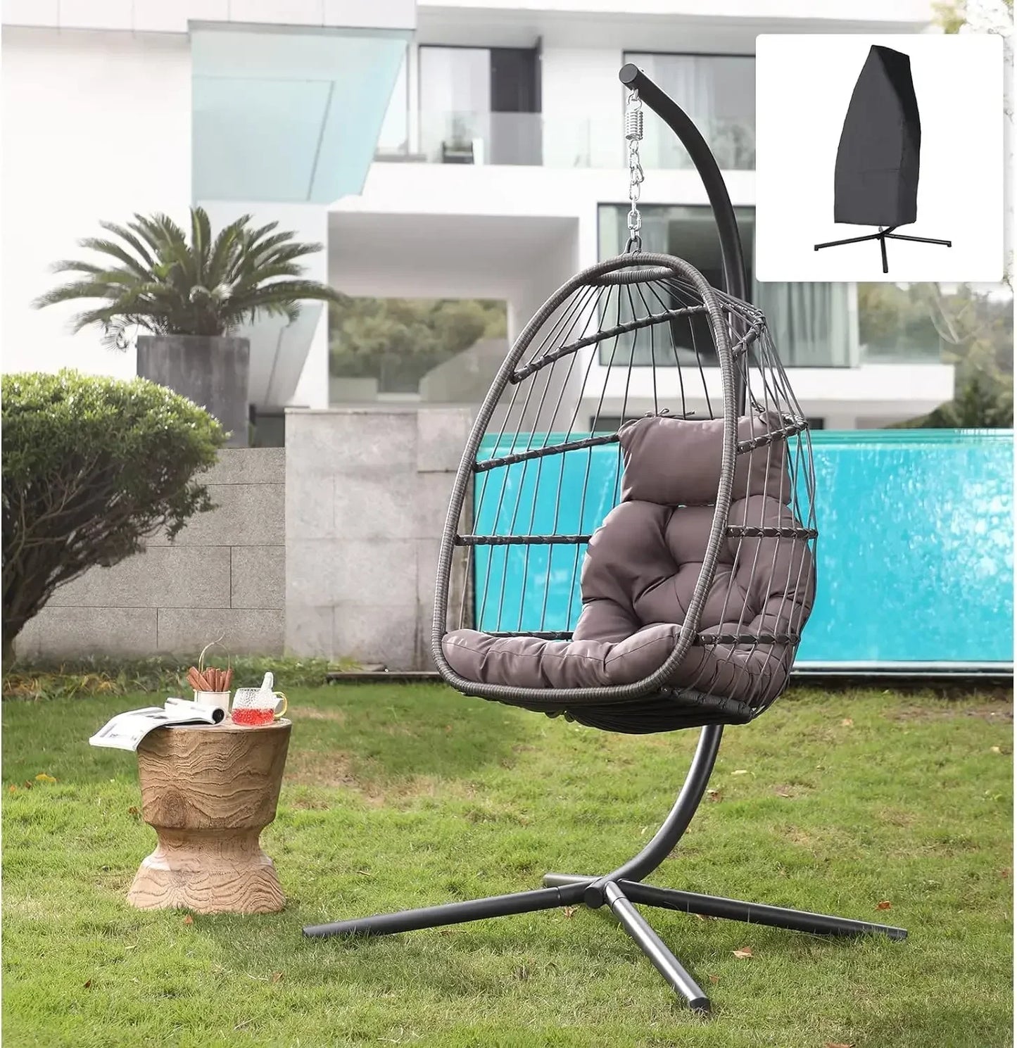Indoor Outdoor Egg Swing Chair Without Stand