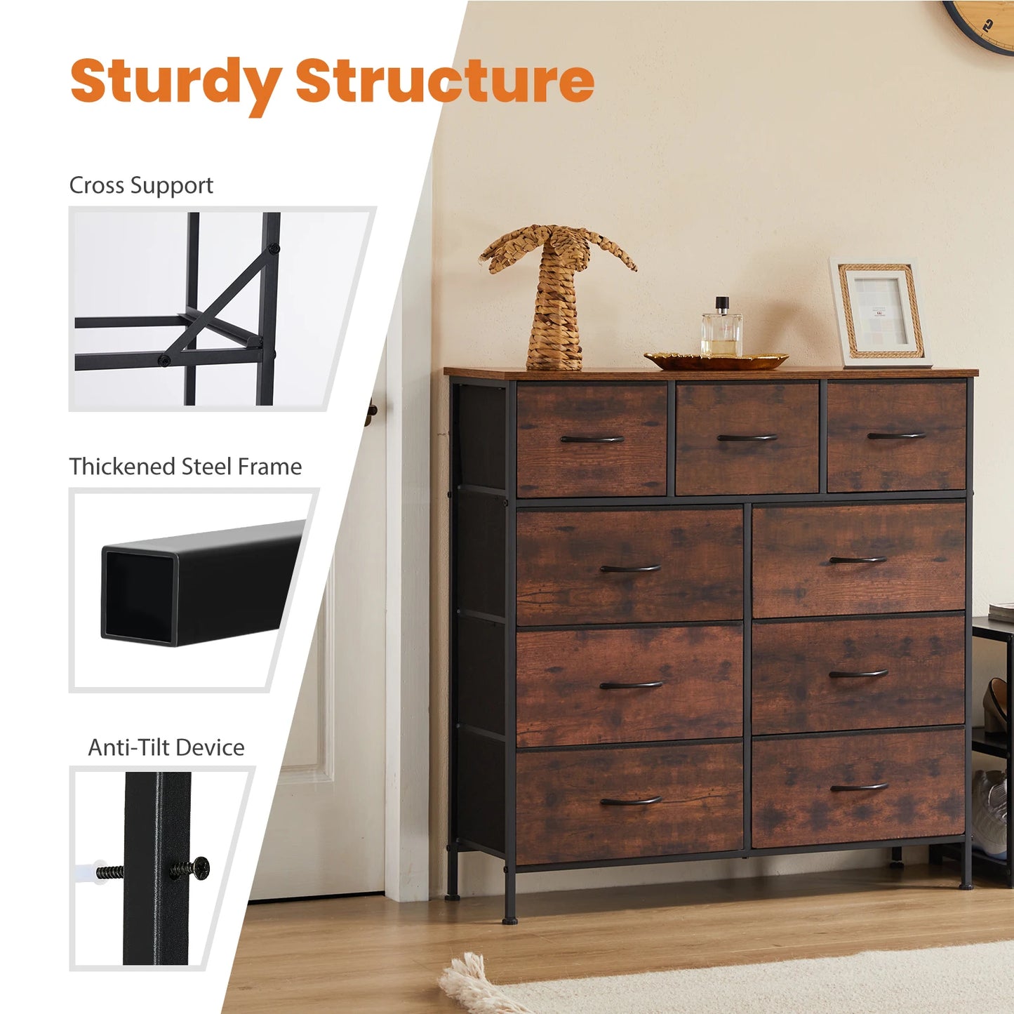 Tall Wardrobe Chest Organizer