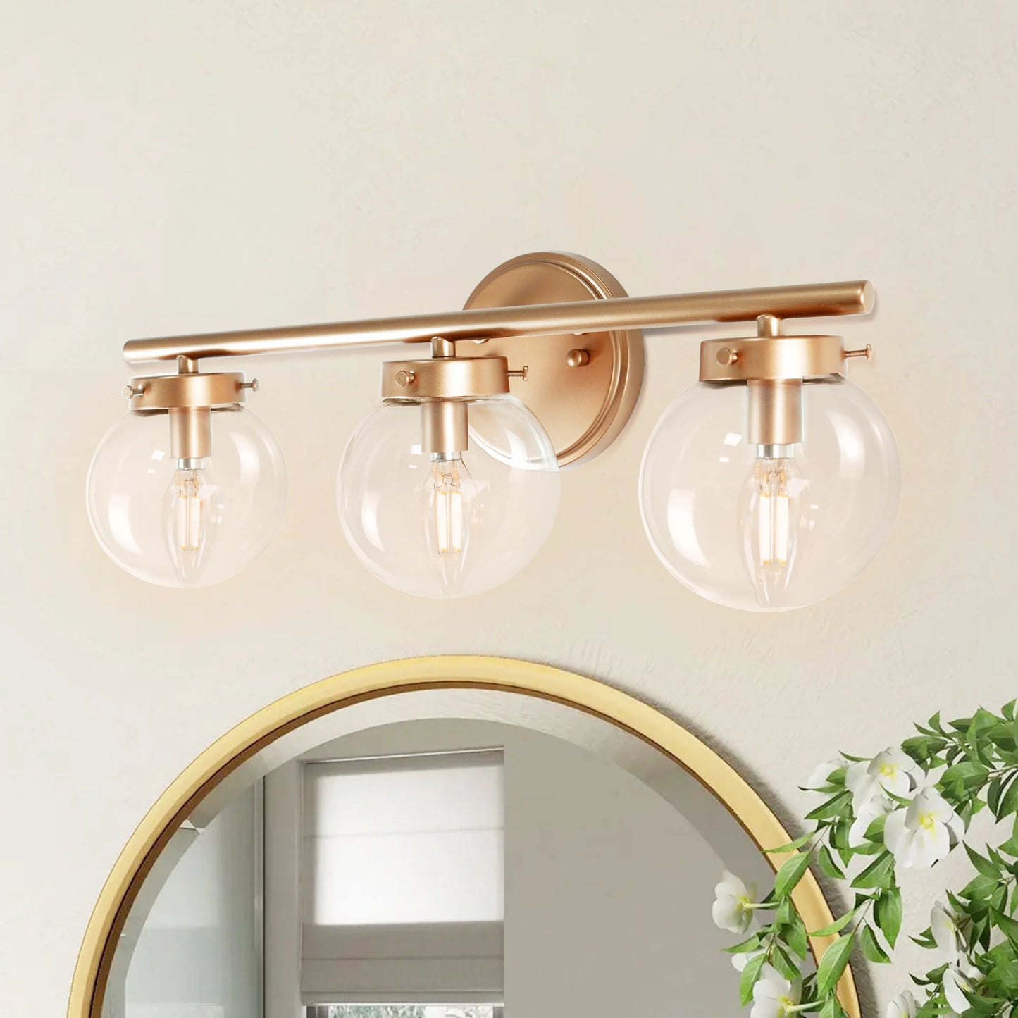 Modern Wall Sconces Brushed Gold Vanity Lights