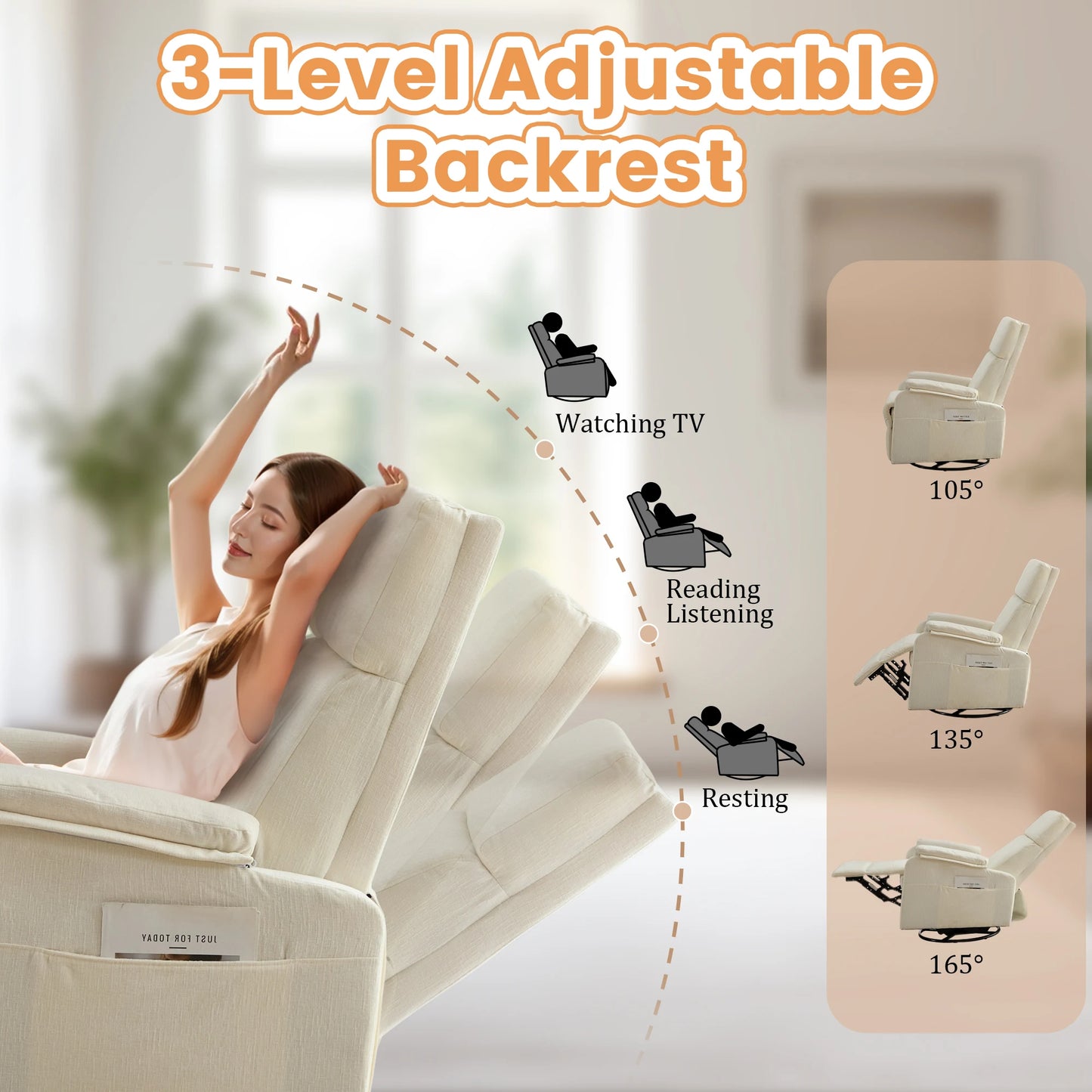 Swivel Rocker Recliner Chair