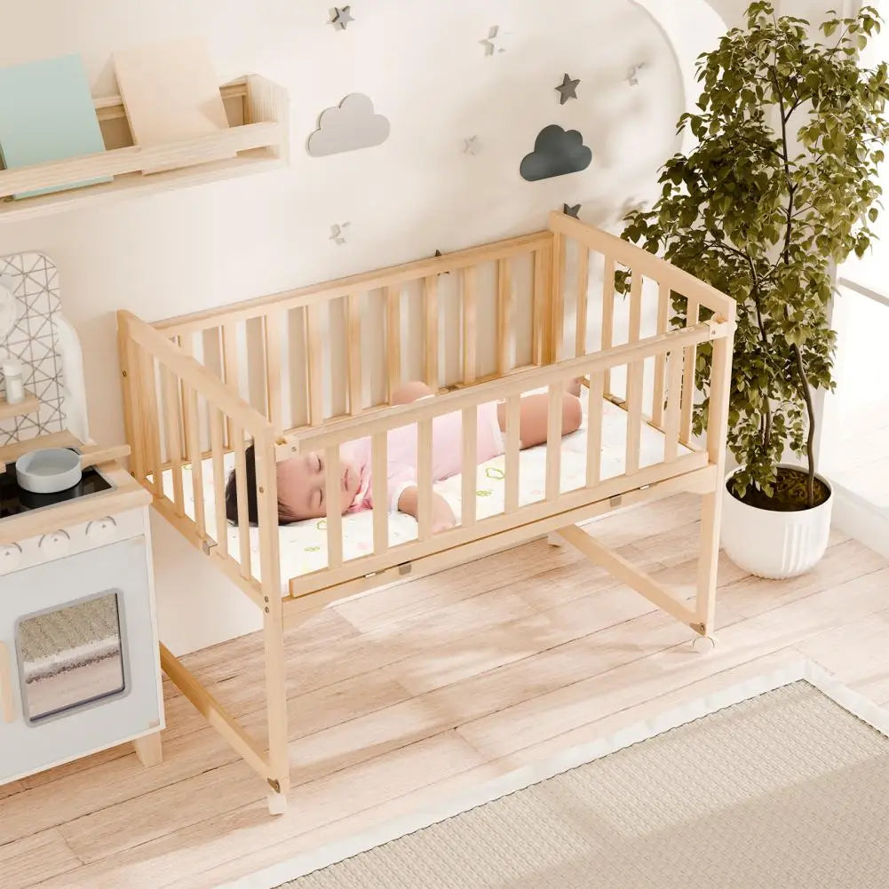 Wooden Bedside Bassinet