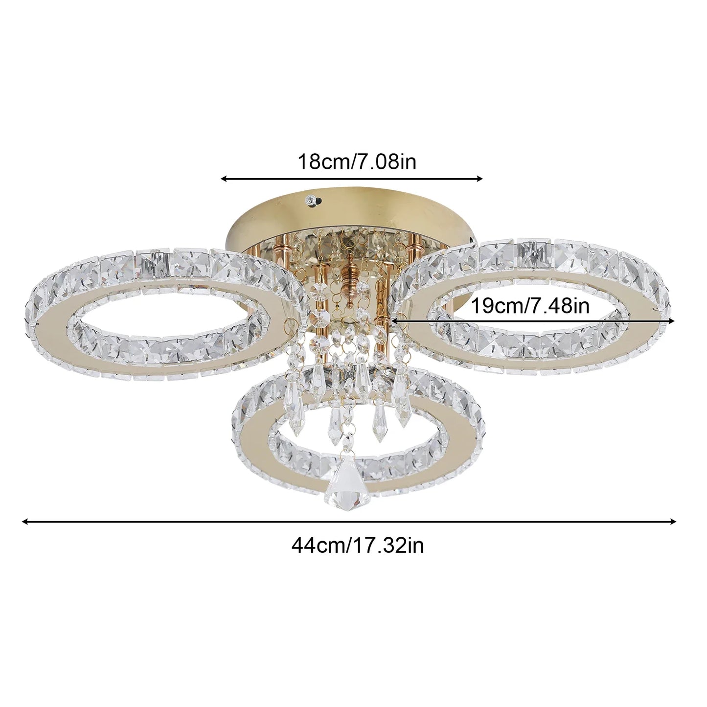 Modern Luxury Led Ceiling Light  Crystal Chandelier