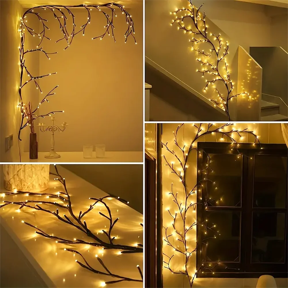 LED Solar Waterproof Garland Tree Branch and Vine Light