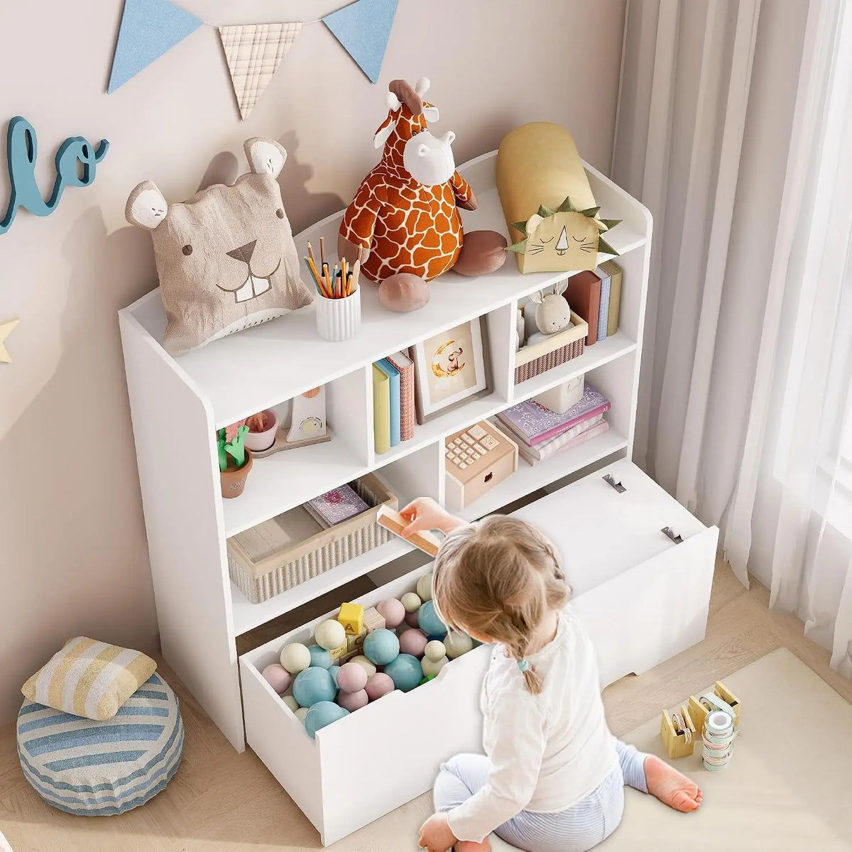 Toy Storage Organizer With Storage