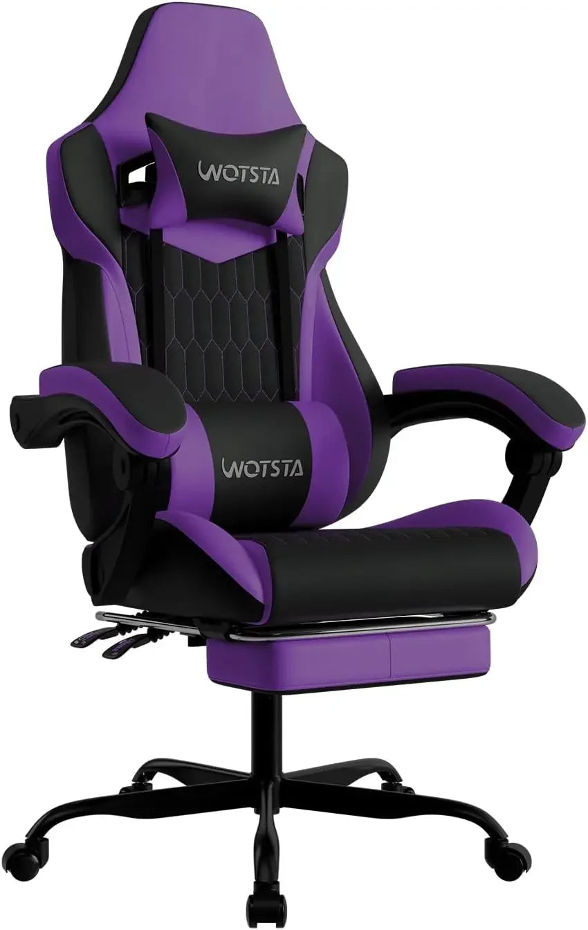 High Back Ergonomic Chair With Footrest Adjustable Headrest Lumbar Support