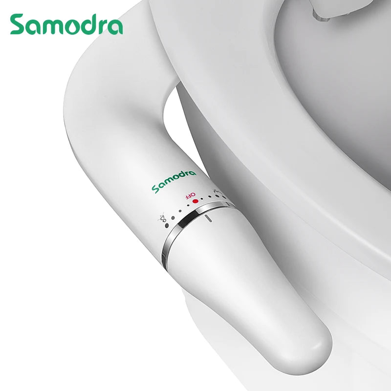 Toilet Bidet Ultra-Slim Bidet Seat With Brass Inlet Adjustable Water Pressure